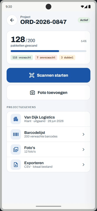 ScanVerify — Projectdetail